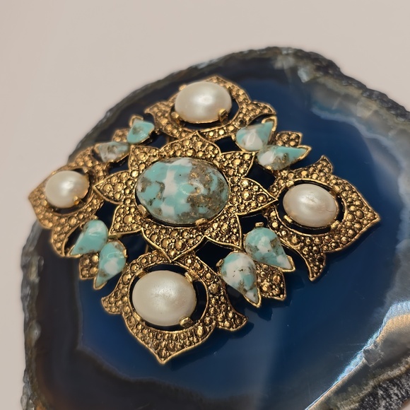 Sarah Coventry Southwestern Style Vintage Pendant Brooch - Picture 2 of 9